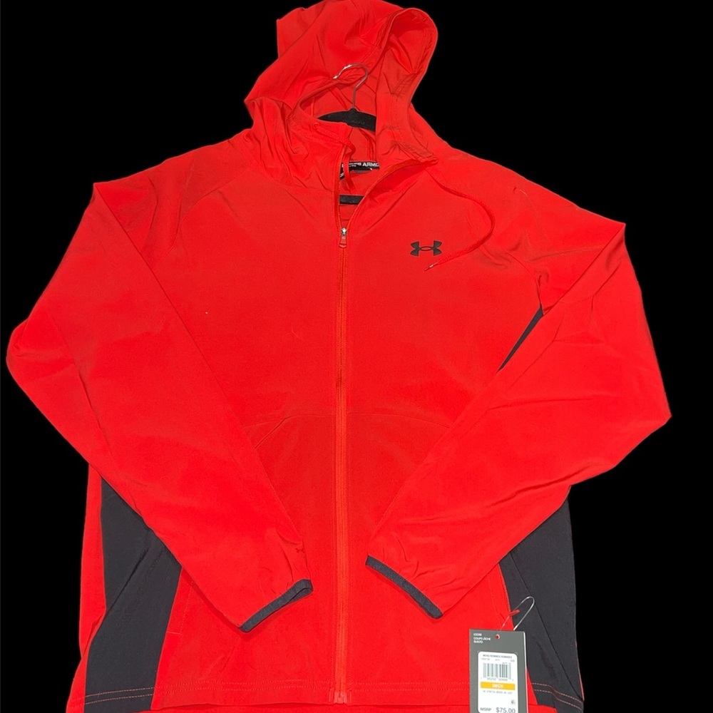 Under Armour Red and Black Windbreaker